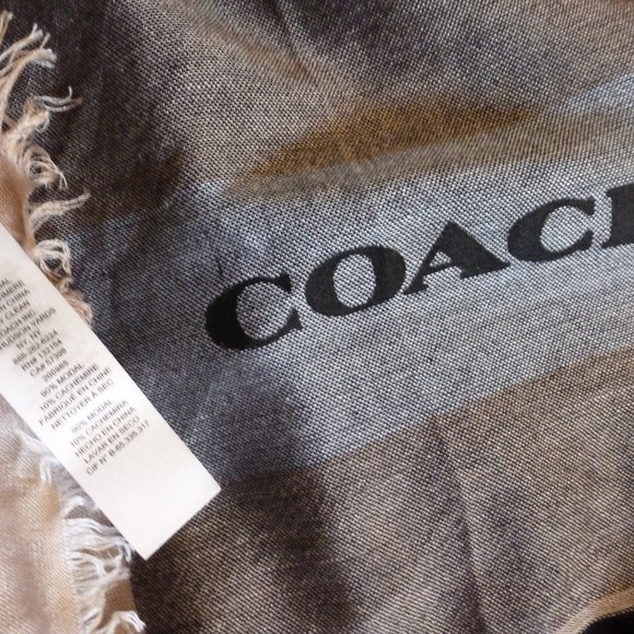 Coach Accessories - NWOT Beautiful Coach Oversized Square Scarf/ Wrap